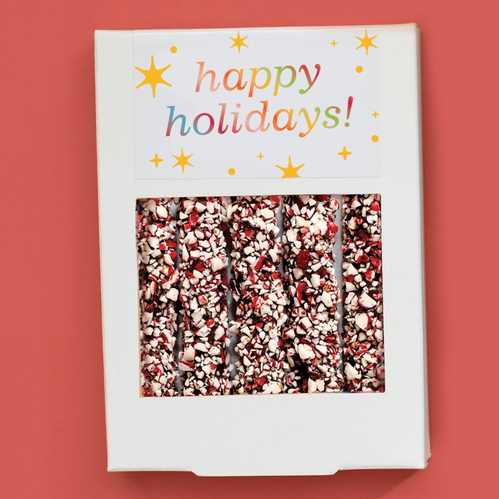 Happy Holidays! Chocolate and Peppermint Covered Pretzels